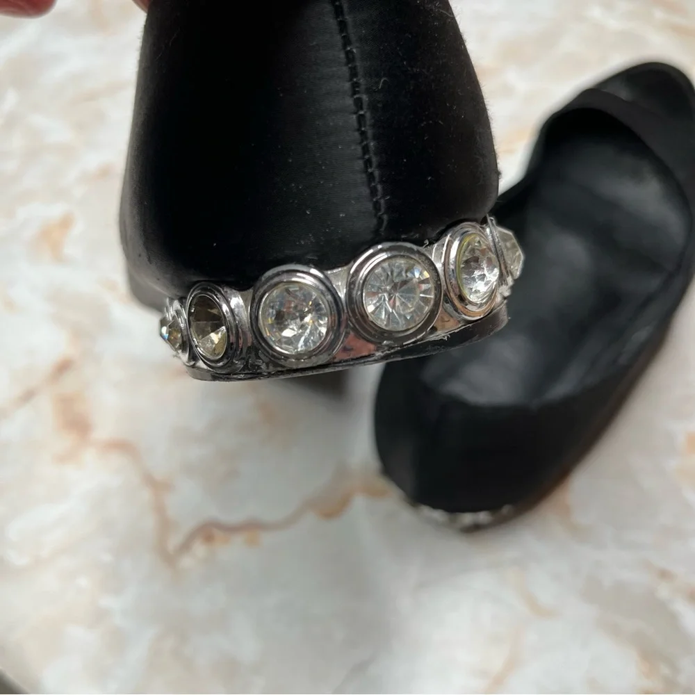 Jeffrey CAMPBELL Becca Ballet Flats - Becca Black Embellished Flats 8.5